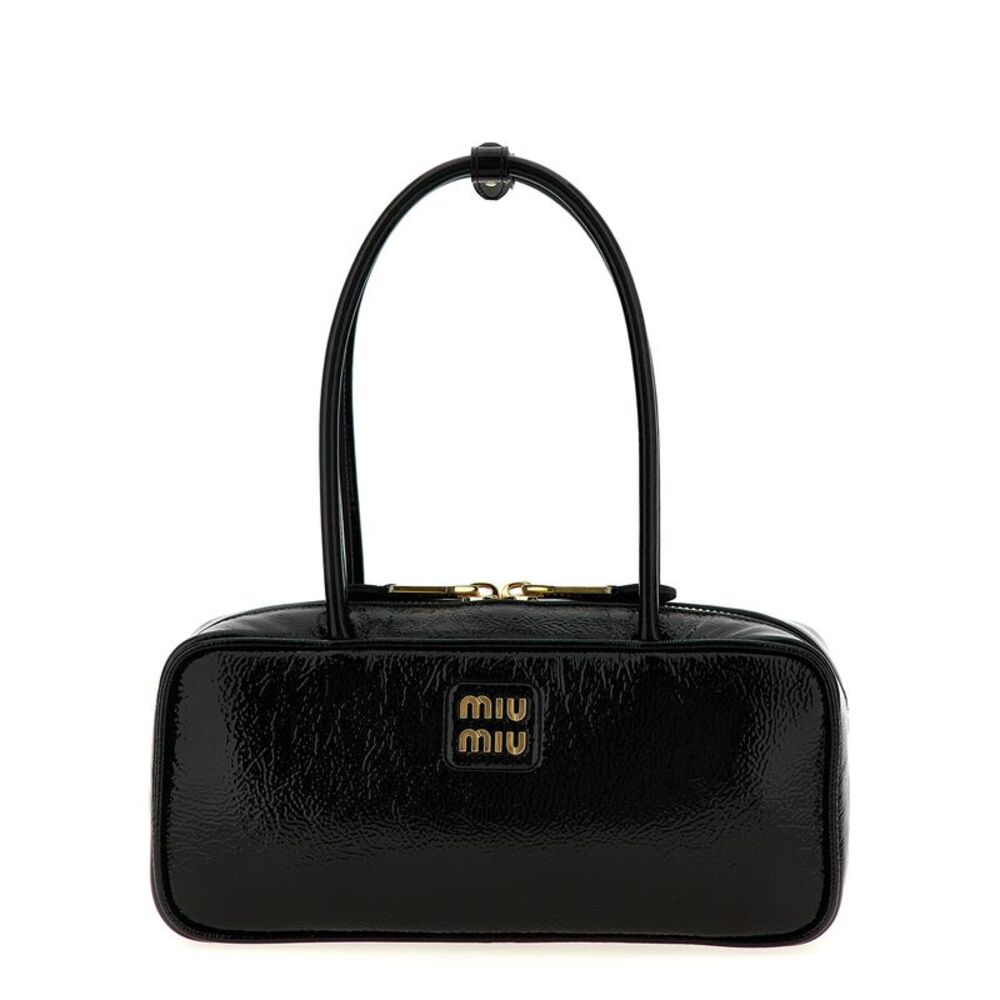 Miu Miu Black Lamb Leather Women's Handbag